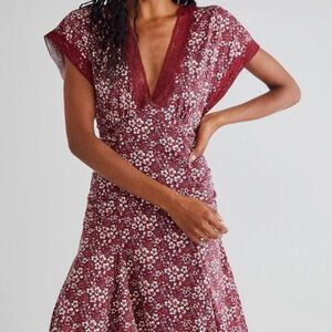 Free People Sweet Talker Floral Mini Dress